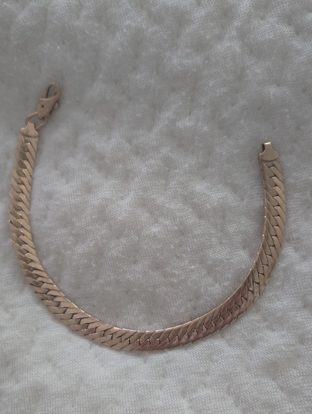 Vintage Classic  585°Gold  Herringbone  Havy Bracelet -Men-Women.